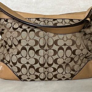 Medium classic Coach bag.